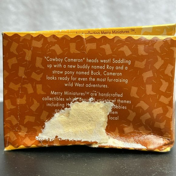 Hallmark Cowboy Cameron Merry Miniatures Decoration from 1996 - Picture 11 of 11